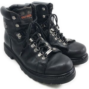 Harley Davidson Dipstick Men Leather Low Cut Boots